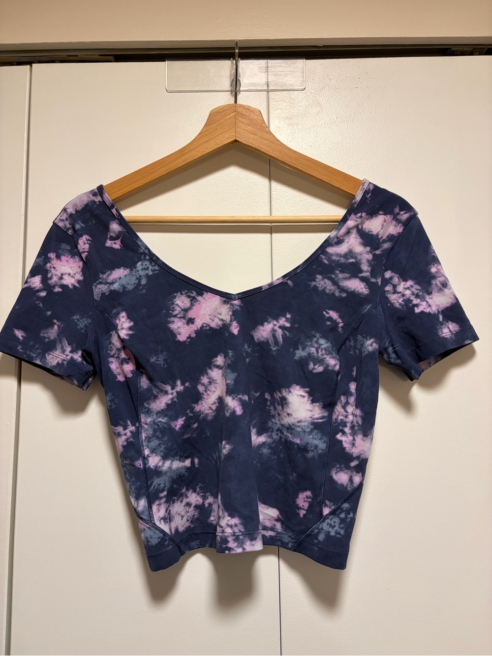 Lululemon Align T-Shirt Blue and Pink Circulate Tie Dye Mineral